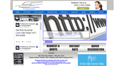 Desktop Screenshot of professionallimos.com